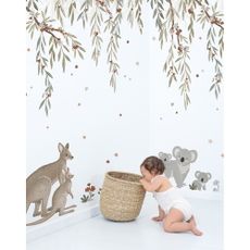Detská tapeta 200 cm x 248 cm Eucalyptus Blooming – Lilipinso