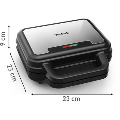Tefal - Hriankovač ULTRA COMPACT 3v1 700W/230V čierna/chróm