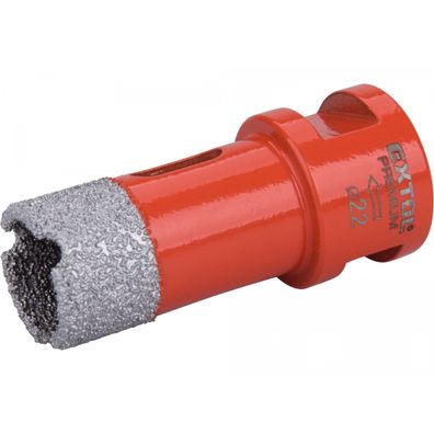 Korunka vykružovacia diamantová EXTOL PREMIUM, O 22mm, závit M14
