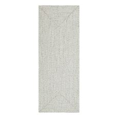 Biely/béžový vonkajší koberec behúň 200x80 cm - NORTHRUGS