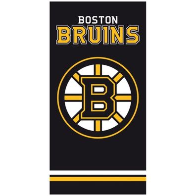 Hokejová bavlnená osuška NHL Boston Bruins - motív Black - 100% bavlna - 70 x 140 cm - II. akosť