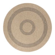 Čierno-béžový okrúhly vonkajší koberec ø 120 cm Comilla – Ayyildiz Carpets