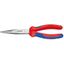 Polkruhové kliešte s čepeľami (so zobákom) 200 mm KNIPEX 26 12 200 - leštená hlava, viaczložkové puzdrá