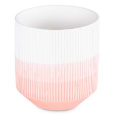 AmeliaHome Kvetináč Fino púdrovo ružový/biely, velikost 9x9x9,8