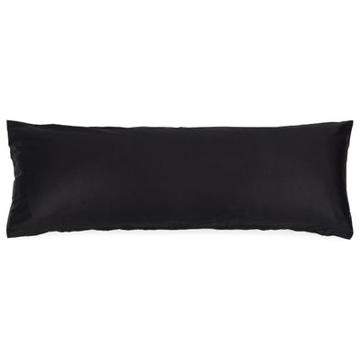 4Home obliečka na Relaxačný vankúš Náhradný manžel satén čierna, 50 x 150 cm