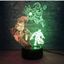 3Dmix 3DL-SMRT050 – 3D LED nočná lampa - Avengers – Ironman, Spider-man, Batman (Smart)