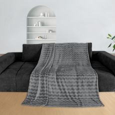 Deka Cashmere touch Nele 150x200 cm, antracit