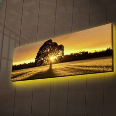 Hanah Home Obraz s led osvetlením Ledda Strom 90x30 cm