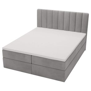 Čalúnená boxspring posteľ Magic - sivá Rozmer: 140x200