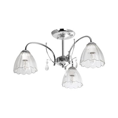 Luster na tyči 3xE27/60W/230V lesklý chróm
