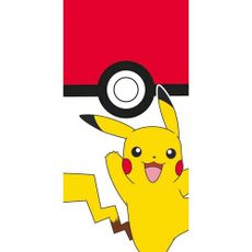 Detská osuška Pokémon Pokéball a Pikachu, 70 x 140 cm