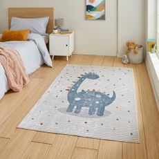 Modro-svetlosivý detský koberec 120x170 cm Vida Kids Dinosaur – Think Rugs
