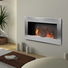 Krb bio ethanol 110 x 54 x 14 cm | strieborný