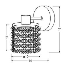 Nástenné svietidlo ROYAL 1xG9/40W/230V