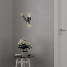 LED Vonkajšie nástenné bodové svietidlo 2xLED/3W/230V 3000K IP44 čierna