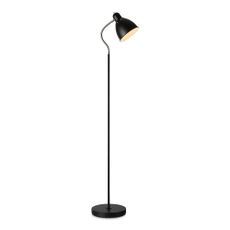 Čierna stojacia lampa Markslöjd Nitta, výška 1,45 m