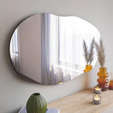 Kalune Design Dekorativní nástěnné zrcadlo Lossa 89x52 cm černé