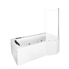 M-SPA - Pravá vaňa SPA so zástenou s hydromasážou 170 x 85 x 195 cm