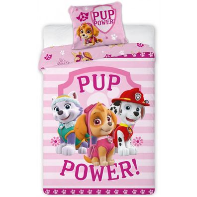 Detské posteľné obliečky Paw Patrol - Labková patrola - motív Pup Power - 100% bavlna - 70 x 90 cm + 140 x 200 cm