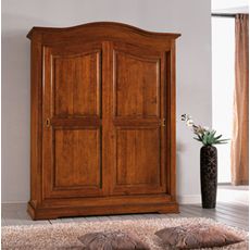 Estila Masívna šatníková skriňa Mozatti s dvomi posuvnými dverami v klasickom štýle s vyrezávaním 227cm