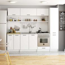 Kuchynská skrinka OLIVIA S 40/205 cm - biela