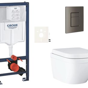 Závesný wc set do ľahkých stien / predstenová montáž Grohe Euro Ceramic SIKOGRSEUSCAL0