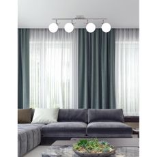 Stropné svietidlo v striebornej farbe so skleneným tienidlom 12x82 cm Ghost - Candellux Lighting