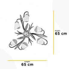 ONLI - Stropné svietidlo ALGA 6xE14/6W/230V bronzová