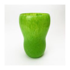 Sklenená váza 23 cm zelená