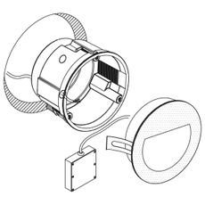 Eglo 99577 - LED Vonkajšie zápustné svietidlo ARACENA LED/2,5W/230V IP65 biela