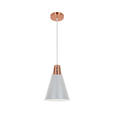 Klausen KL 6238 - Luster na lanku SHADE 1xE27/15W/230V medená/šedá