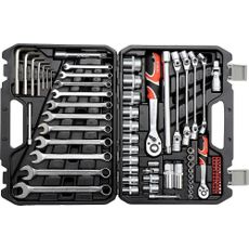 Gola sada s kľúčmi 1/4" a 1/2", 77 dielov - YT-38781