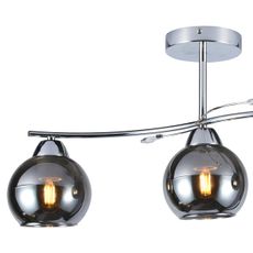 Luster na tyči CONNOR 3xE27/15W/230V lesklý chróm/šedá