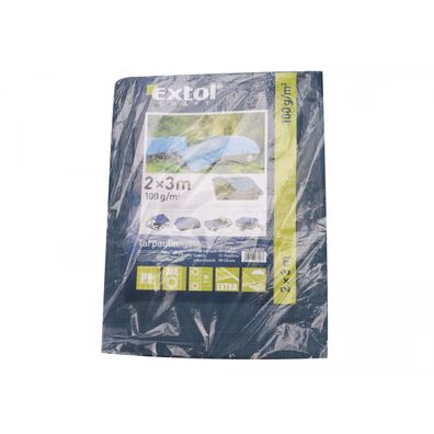 Plachta PE nepremokavá stredne silná 100g/m2, 2x3m, PE