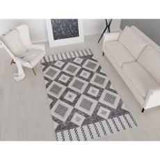 Sivý prateľný koberec behúň 200x80 cm - Vitaus