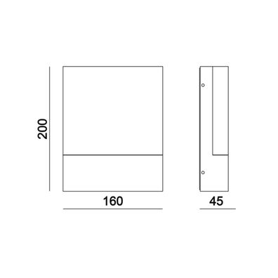 Top Light - LED Vonkajšie nástenné svietidlo NOEL LED/10W/230V IP54 čierna