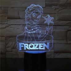 3Dmix 3DL-DRGB043 – 3D LED nočná lampa - Frozen (Dual RGB)