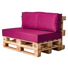 Golden Garden Paletové sedenie GG129 podsedák a vankúš 120cm x 80cm x 15cm fuksiová