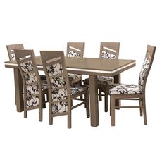 Jedálenská zostava Bond 1+6 ST608 II KR607 BR022 viena sivá