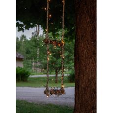 Eglo 411077 - LED Vonkajšia vianočná reťaz AKKU 160xLED 11,2 m teplá biela IP44
