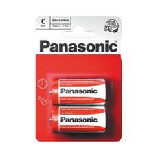 Panasonic - 2 ks Zinkouhlíková batéria C 1,5V