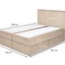 Wilsondo Čalúnená boxspring posteľ Kayla - béžová Rozmer: 180x200