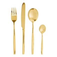 Antikoro príbor v zlatej farbe 16 ks Avie – Premier Housewares