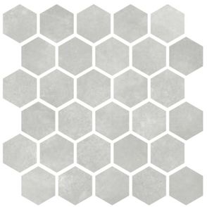 Mozaika Cir Materia Prima grey vetiver hexagon 27x27 cm lesk 1069911