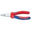 Kliešte s okrúhlymi čeľusťami 140 mm KNIPEX 22 05 140 - chrómované, viaczložkové puzdrá