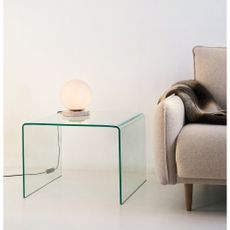Sklenený odkladací stolík 60x60 cm Burano – Kave Home