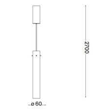 Ideal Lux - LED Luster na lanku FLAM LED/10W/230V pr. 6 cm CRI 90 číra