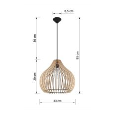 Béžové závesné svietidlo Nice Lamps Pantilla