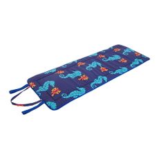 Modrý záhradný sedák na ležadlo 52x148 cm Seahorse – B.E.S.