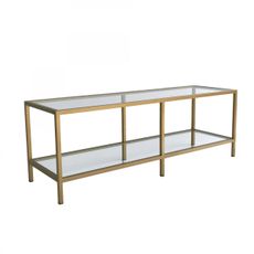 Hanah Home TV stolík Basic zlatý